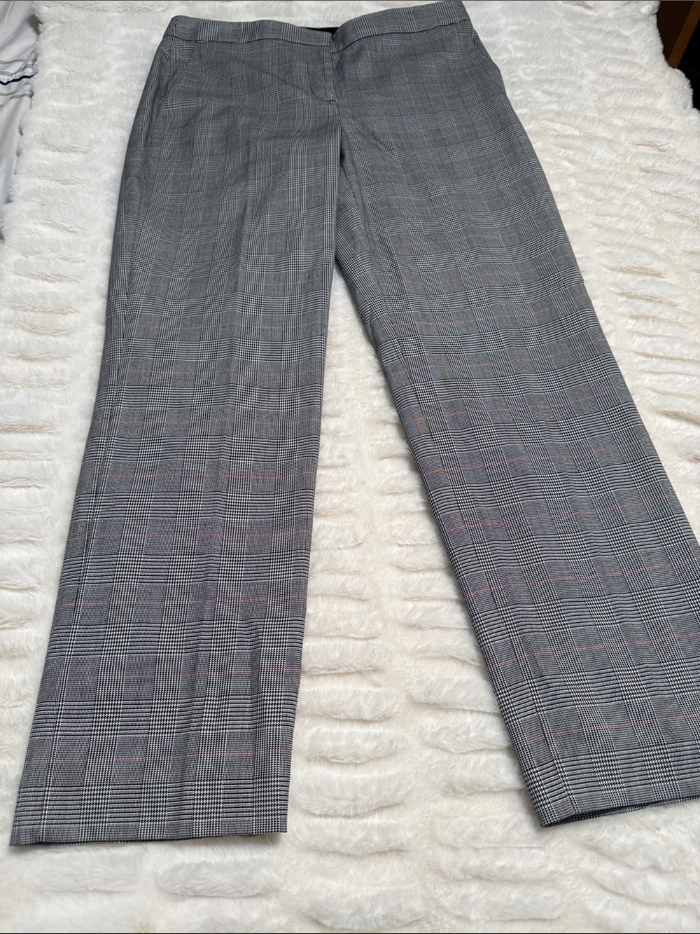 Talbots Gray Glen Plaid Trousers